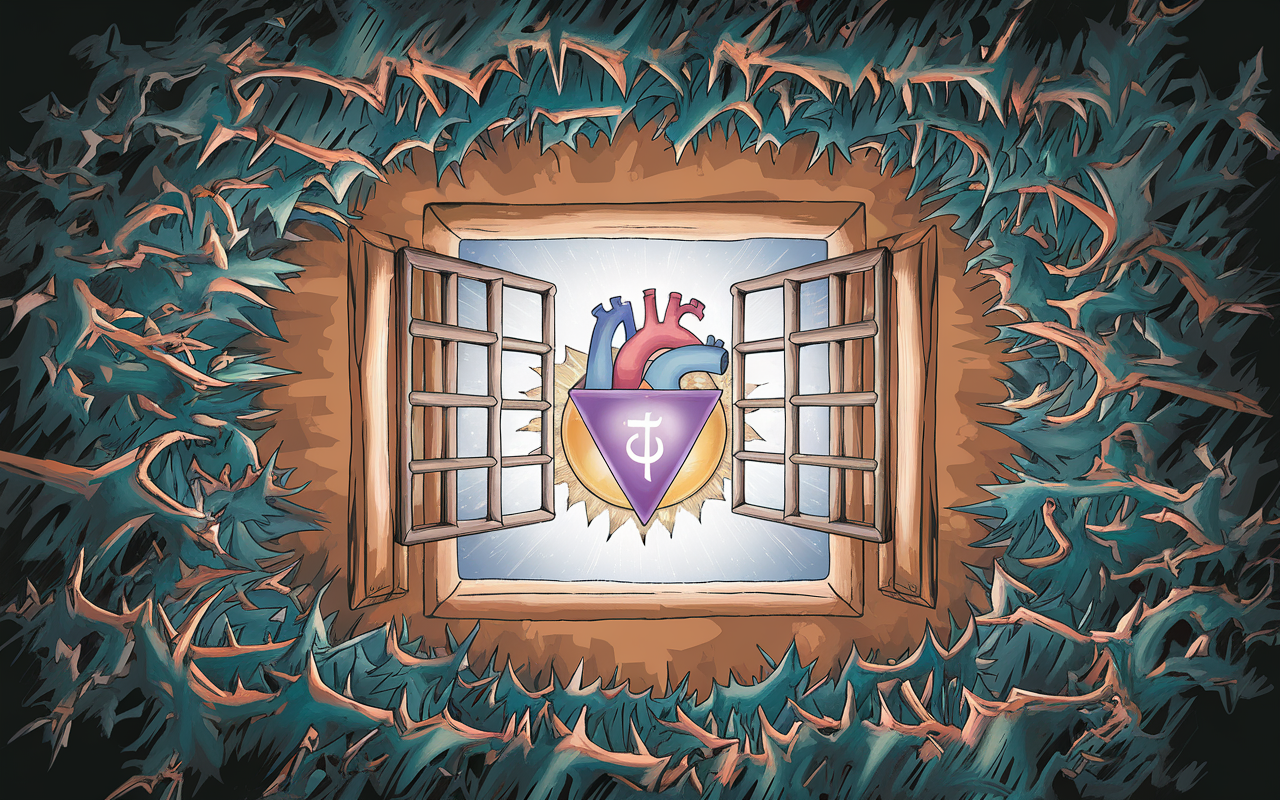 Illustration des symptômes d'un chakra du cœur bloqué
