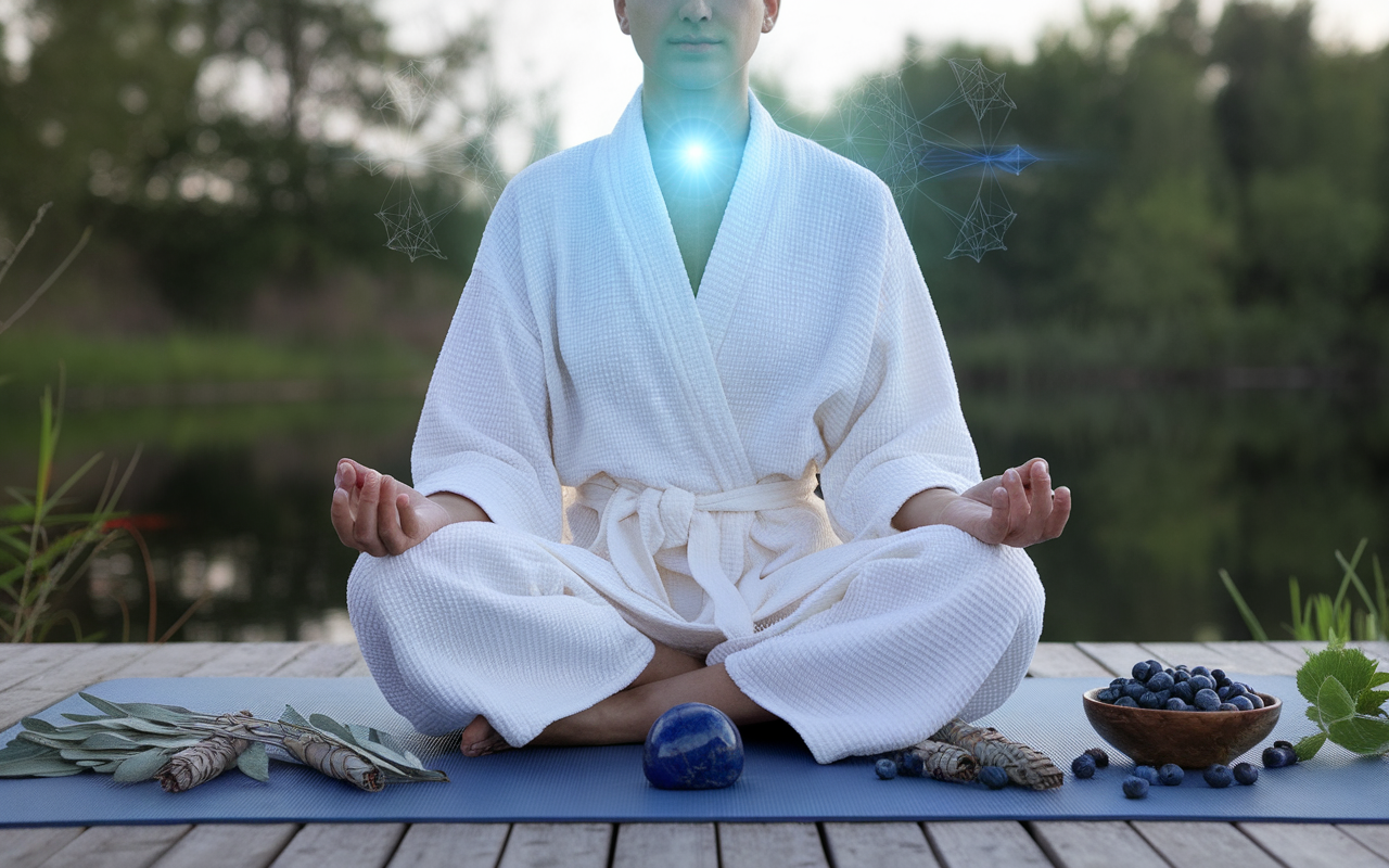 Méditation pour équilibrer le chakra de la gorge avec des éléments symboliques