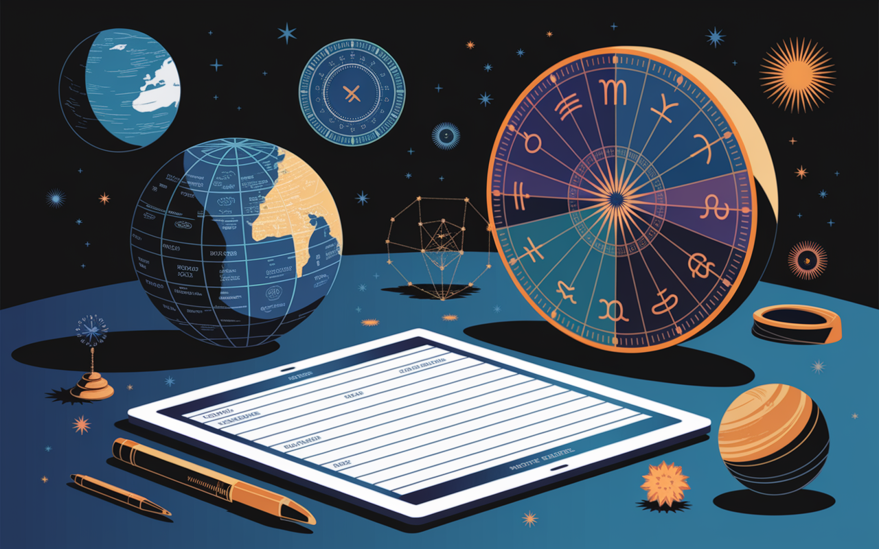 Formulaire de calcul Astrotheme avec carte astrale