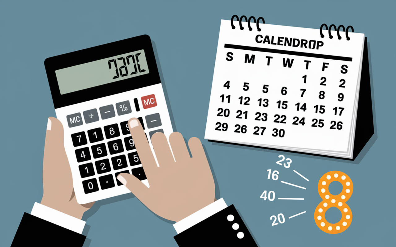 Étapes de calcul du chemin de vie 8 par date de naissance