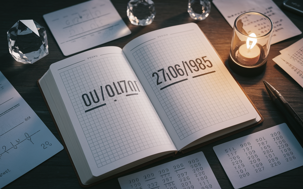 Calcul de date de naissance pour déterminer le chemin de vie