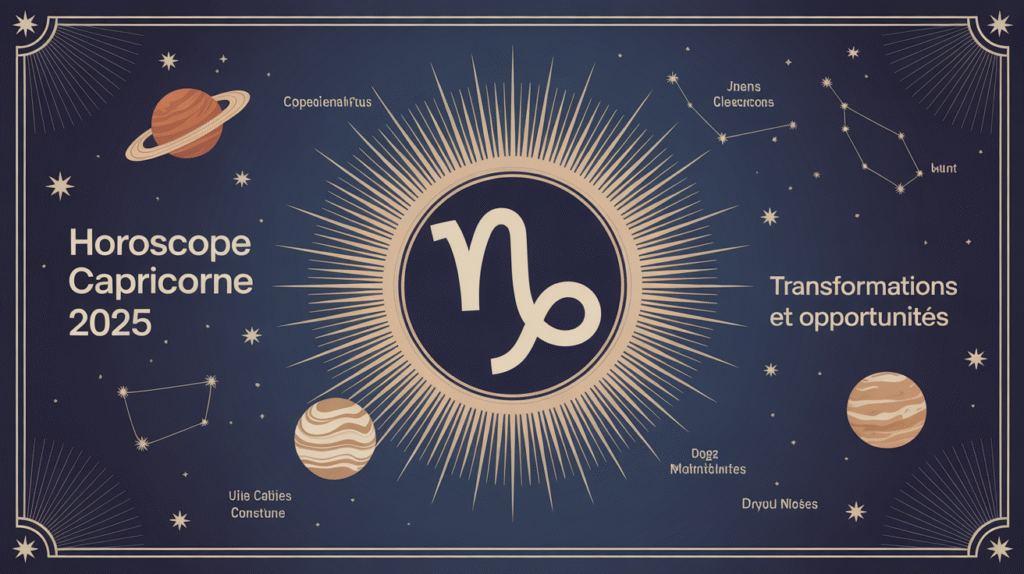Capricorne horoscope 2025 - constellation et planètes
