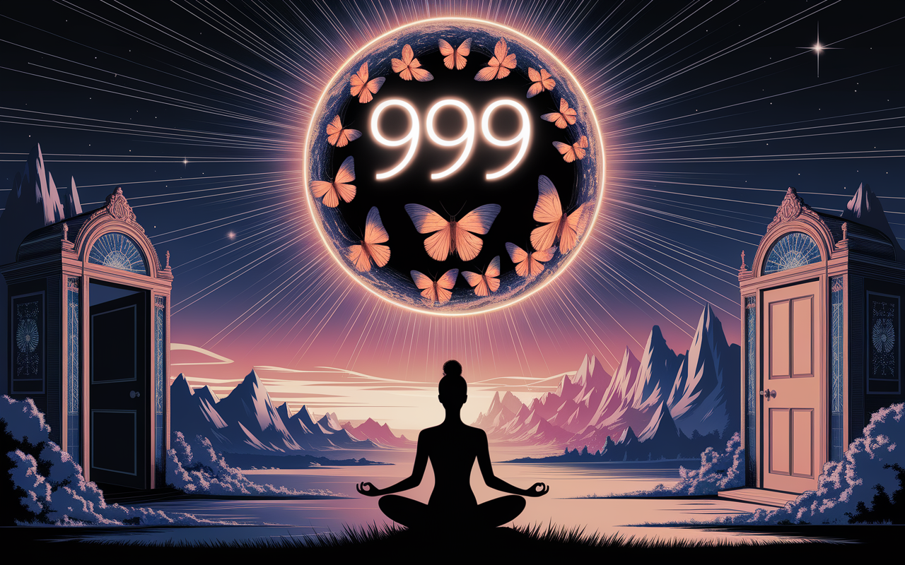 Portail céleste du chiffre 999 et transformation