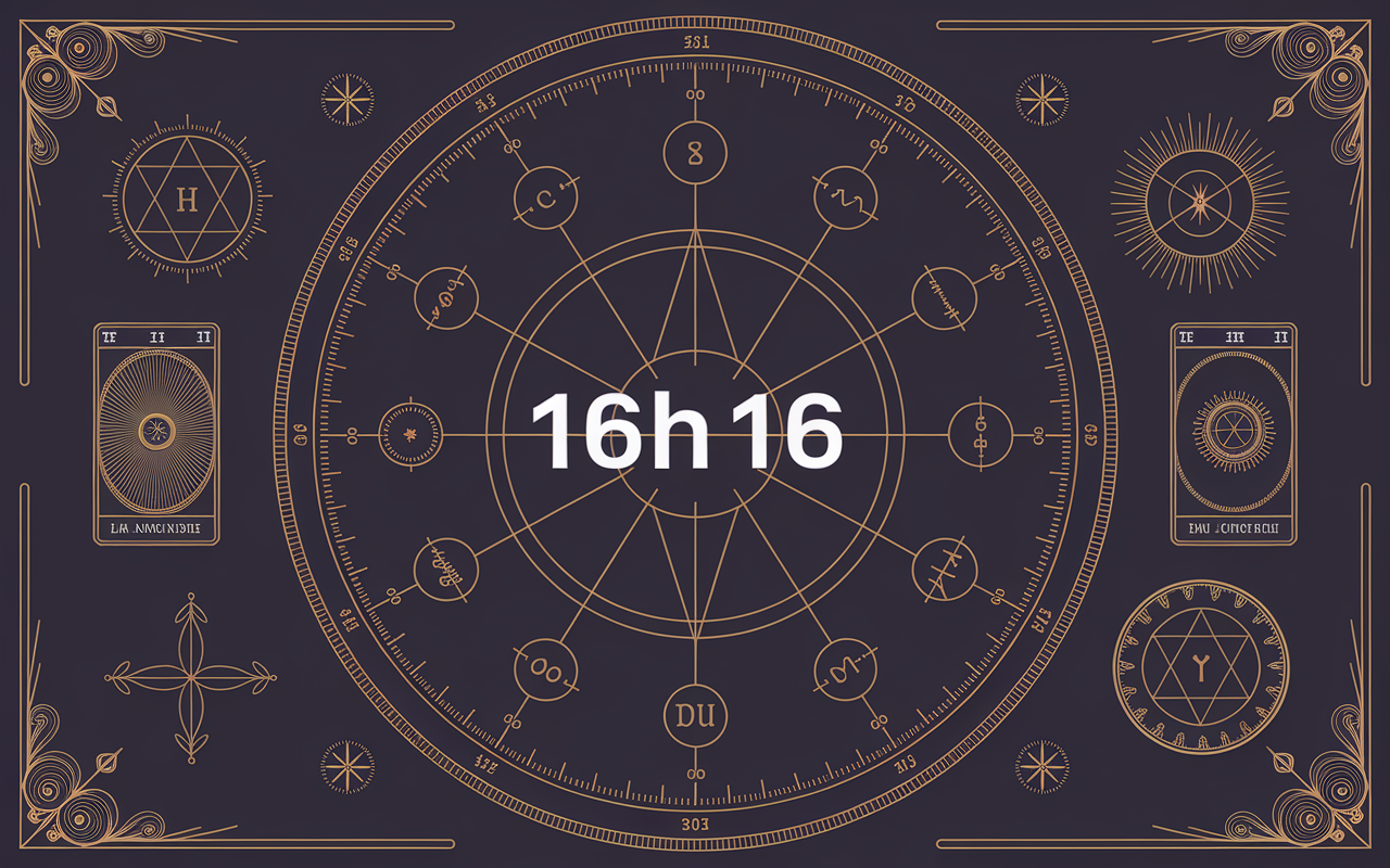 Symboles spirituels autour de 16h16