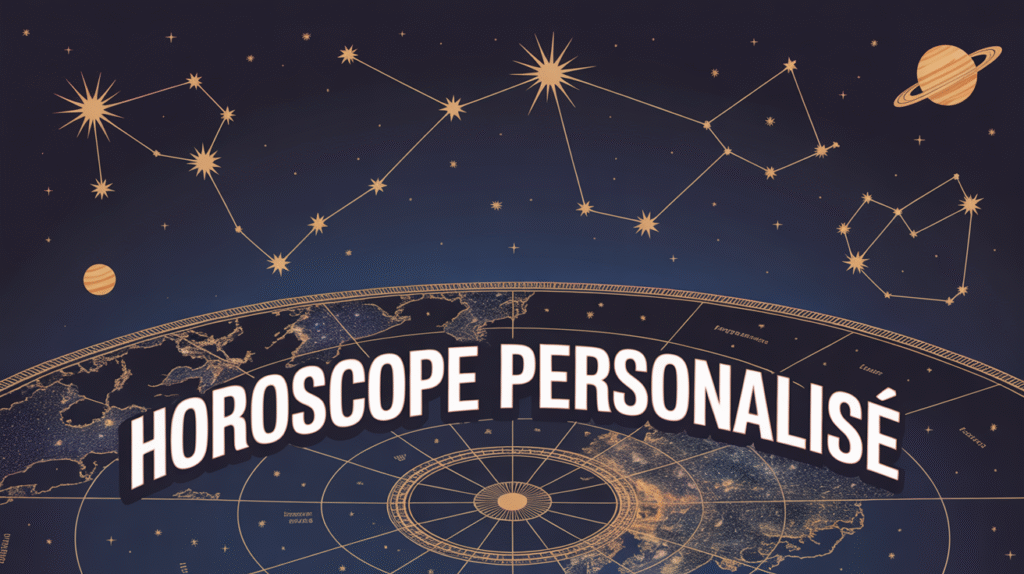 Carte céleste Evozen avec constellations et planètes
