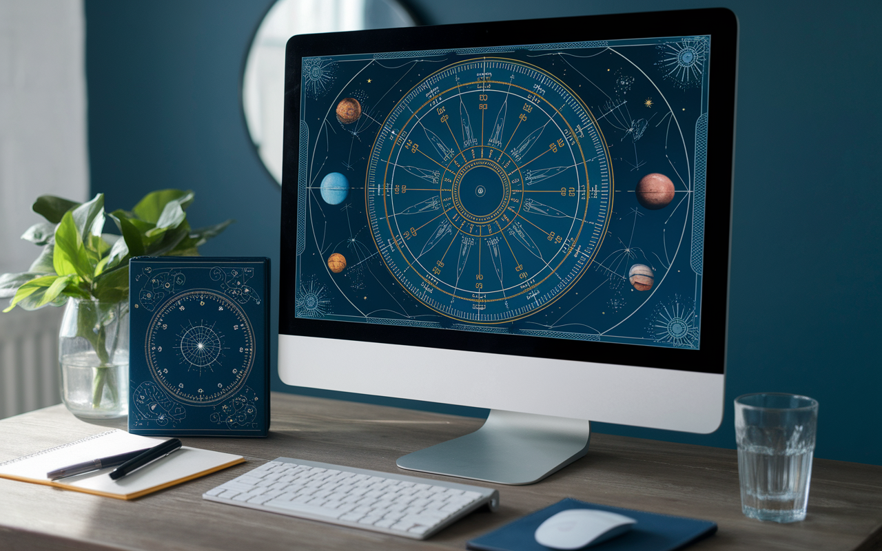 Interface numérique de l'horoscope Evozen