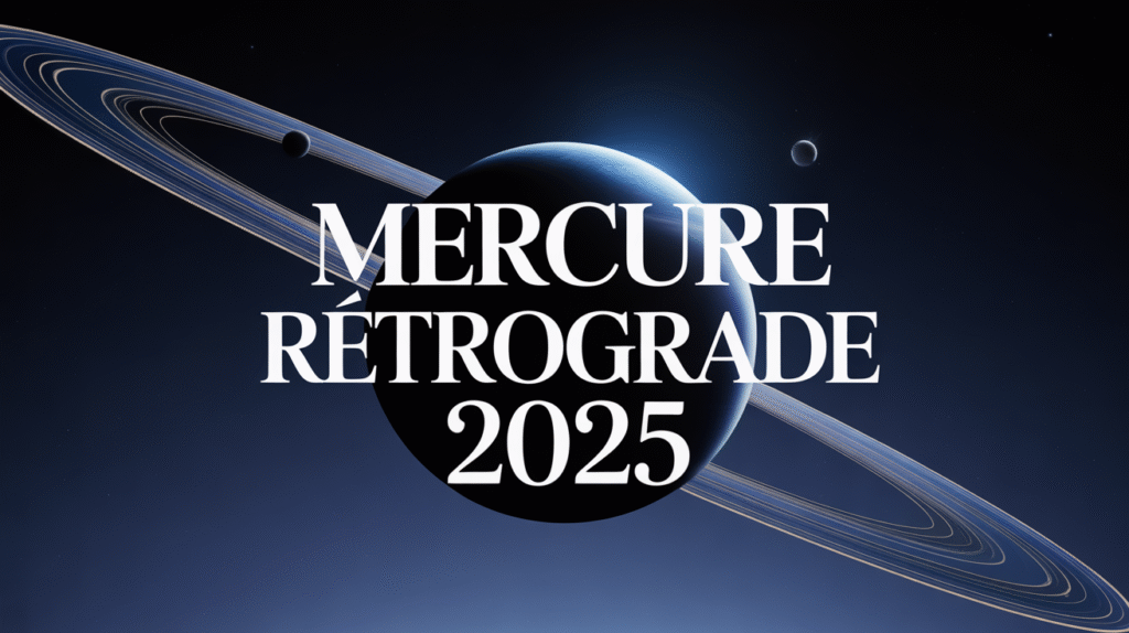 Mercure rétrograde 2025 - Planète et orbites stellaires
