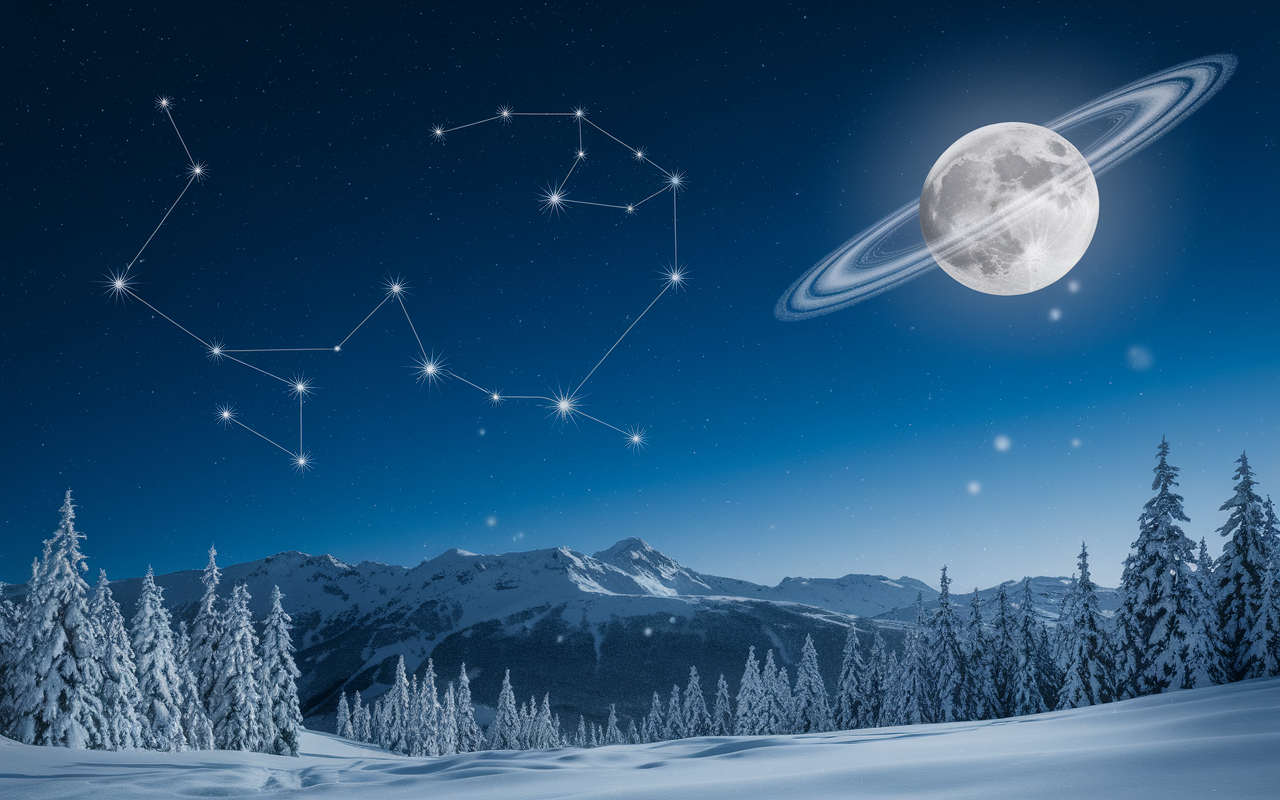 Pleine lune décembre 2024 dans constellation Gémeaux
